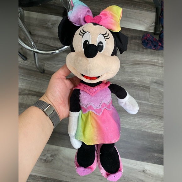 Disney Other - Disney Minnie Mouse Sparkle Rainbow and Sing Plush Toy